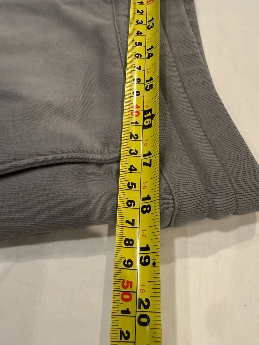 Vince Mens  Fleece Jogger Sweatpants  Light Grey Stretch Drawstrings L